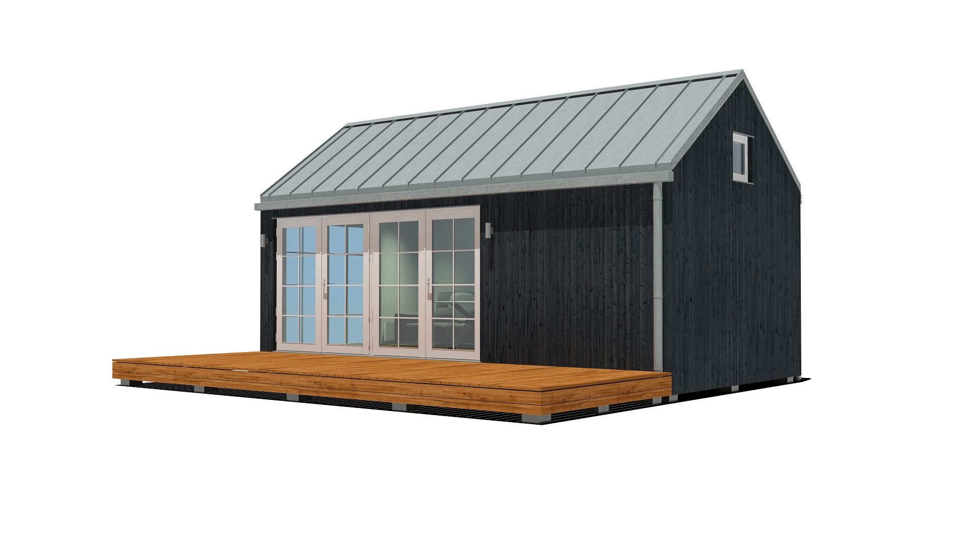 25m2_black_Classic style 1_Modular house_Baltic House Systems_1