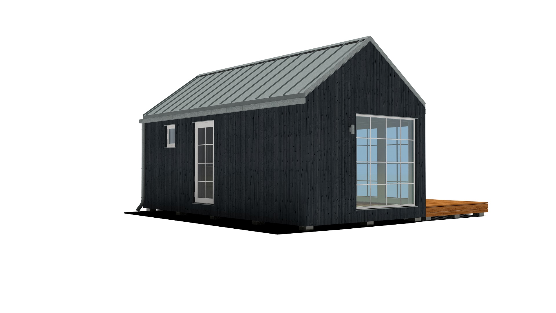 25m2_black_Classic style 1_Modular house_Baltic House Systems_3