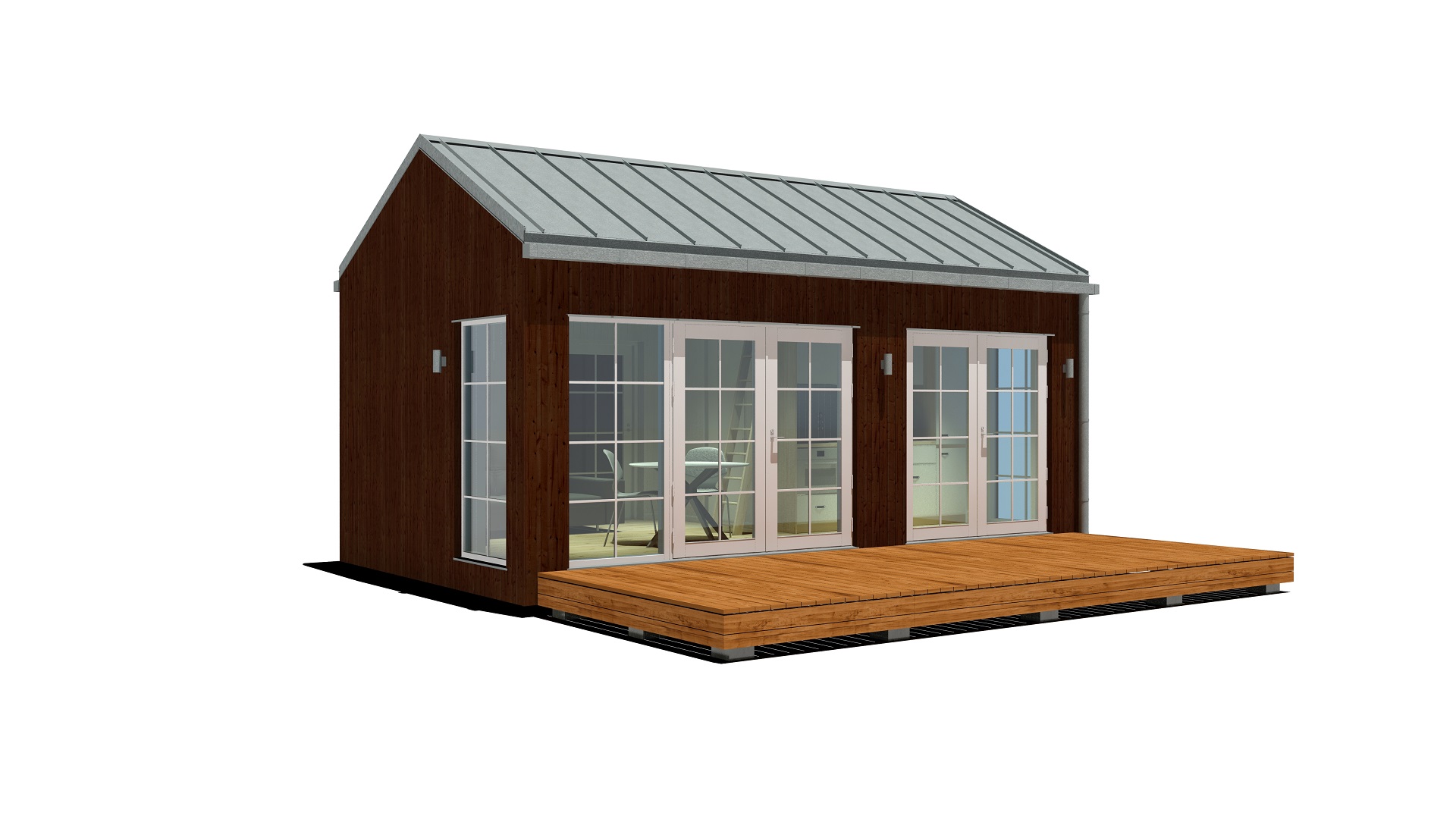 25m2_brown_Classic style 2_Modular house_Baltic House Systems