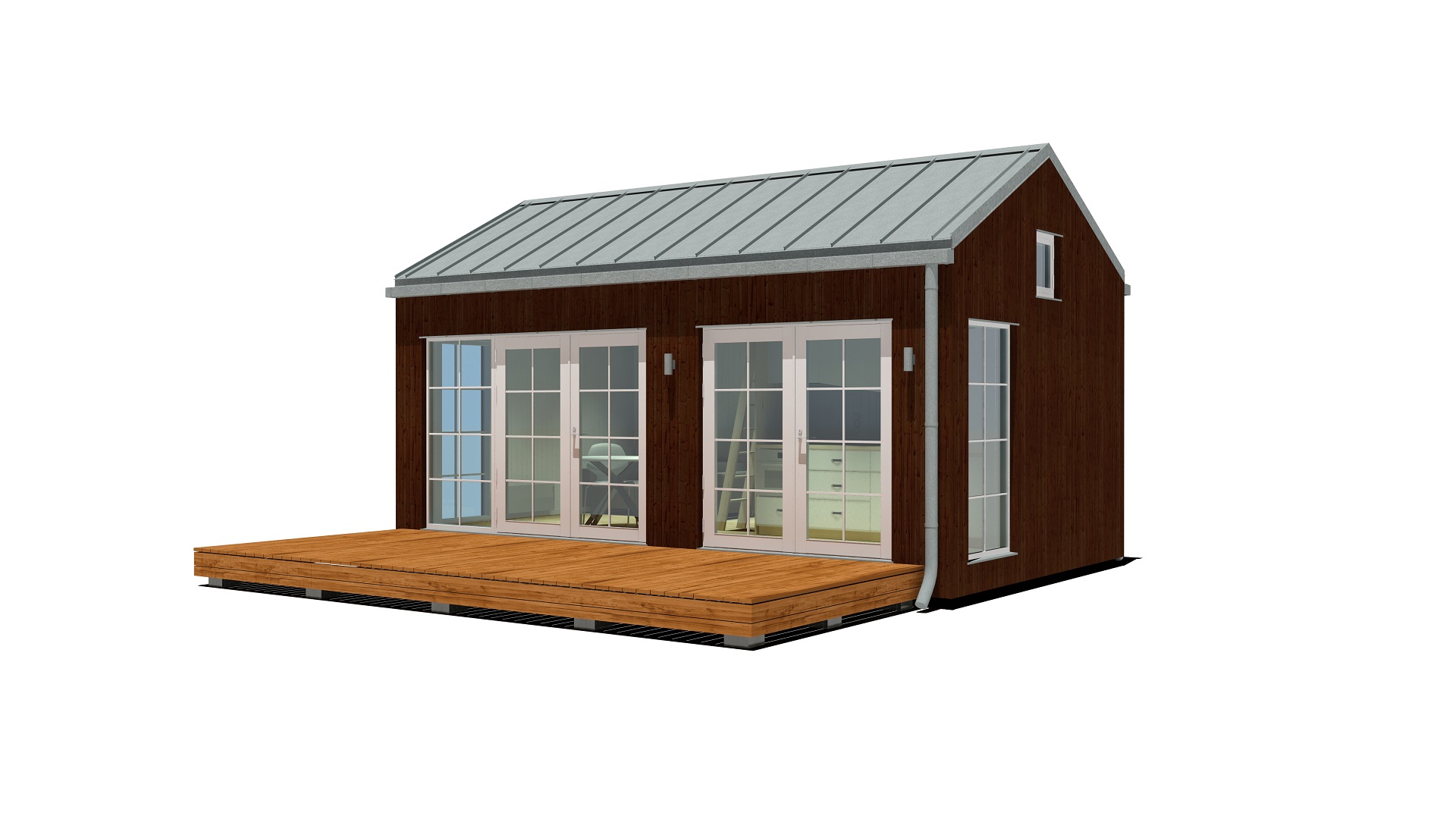 25m2_brown_Classic style 2_Modular house_Baltic House Systems_1