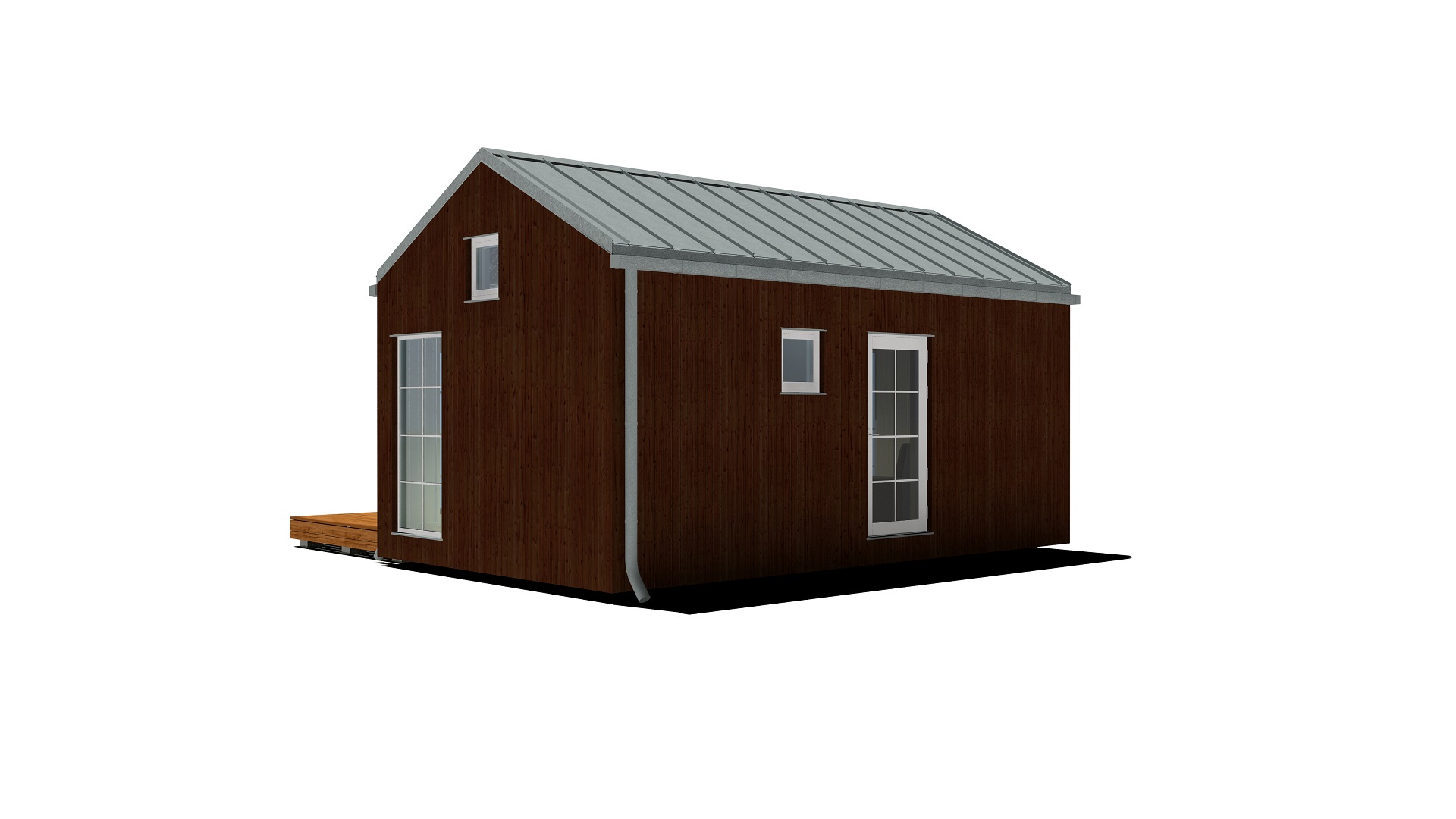 25m2_brown_Classic style 2_Modular house_Baltic House Systems_2