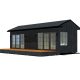 30m2_black_Classic extended style_Modular house_Baltic House Systems_1