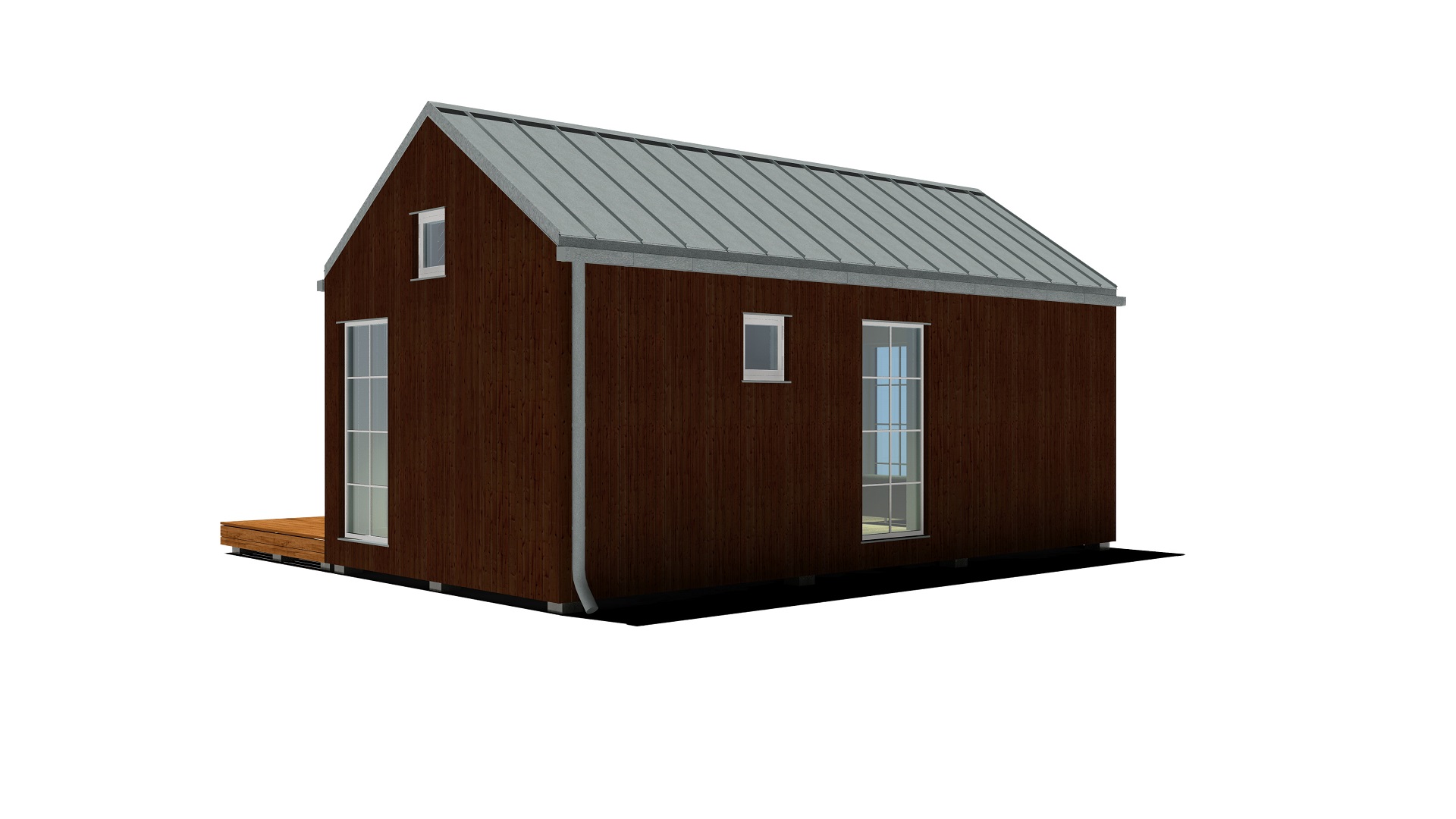 30m2_brown_Classic style 3_Modular house_Baltic House Systems_2