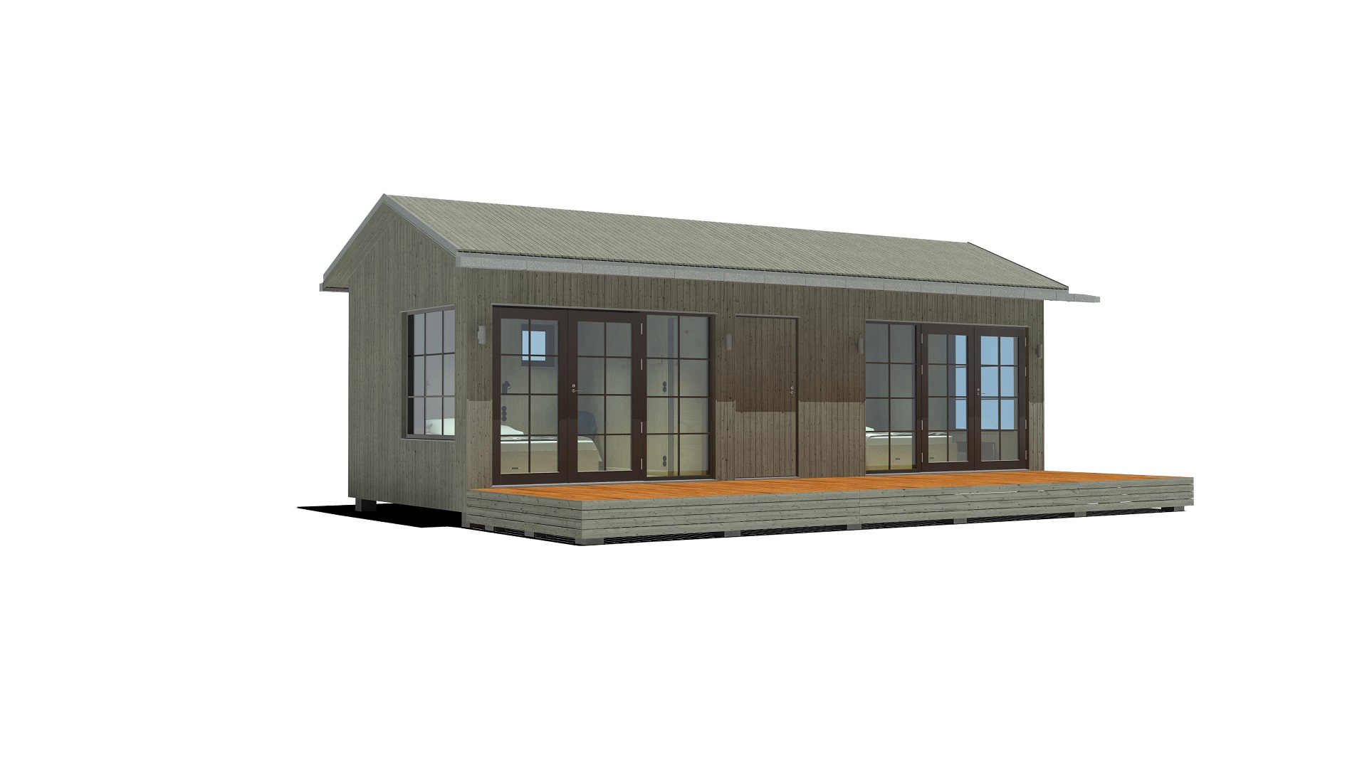 30m2_grey_Classic extended style_Modular house_Baltic House Systems
