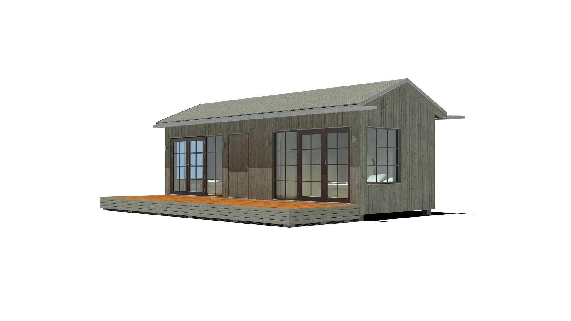 30m2_grey_Classic extended style_Modular house_Baltic House Systems_1