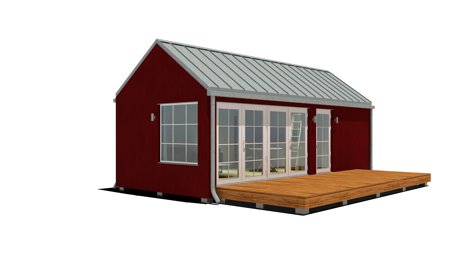 30m2_red_Classic style 2_Modular house_Baltic House Systems