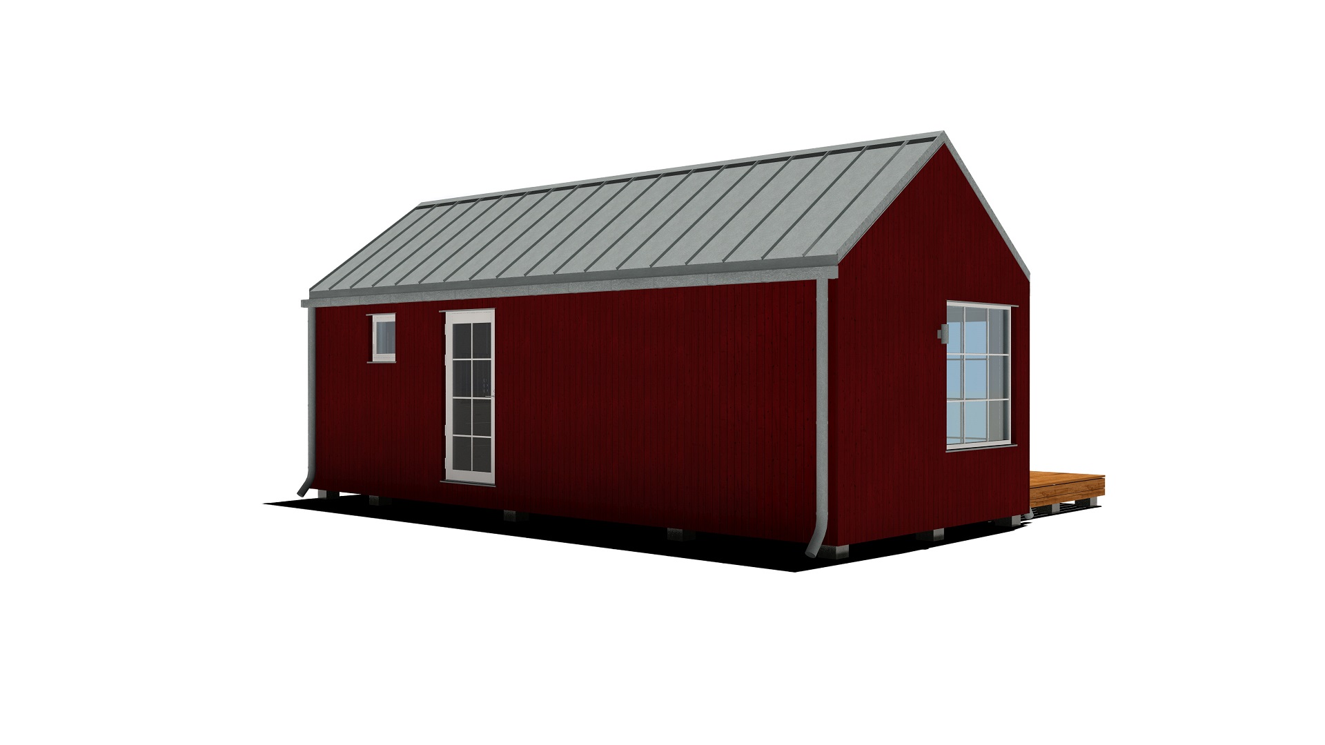 30m2_red_Classic style 2_Modular house_Baltic House Systems_3