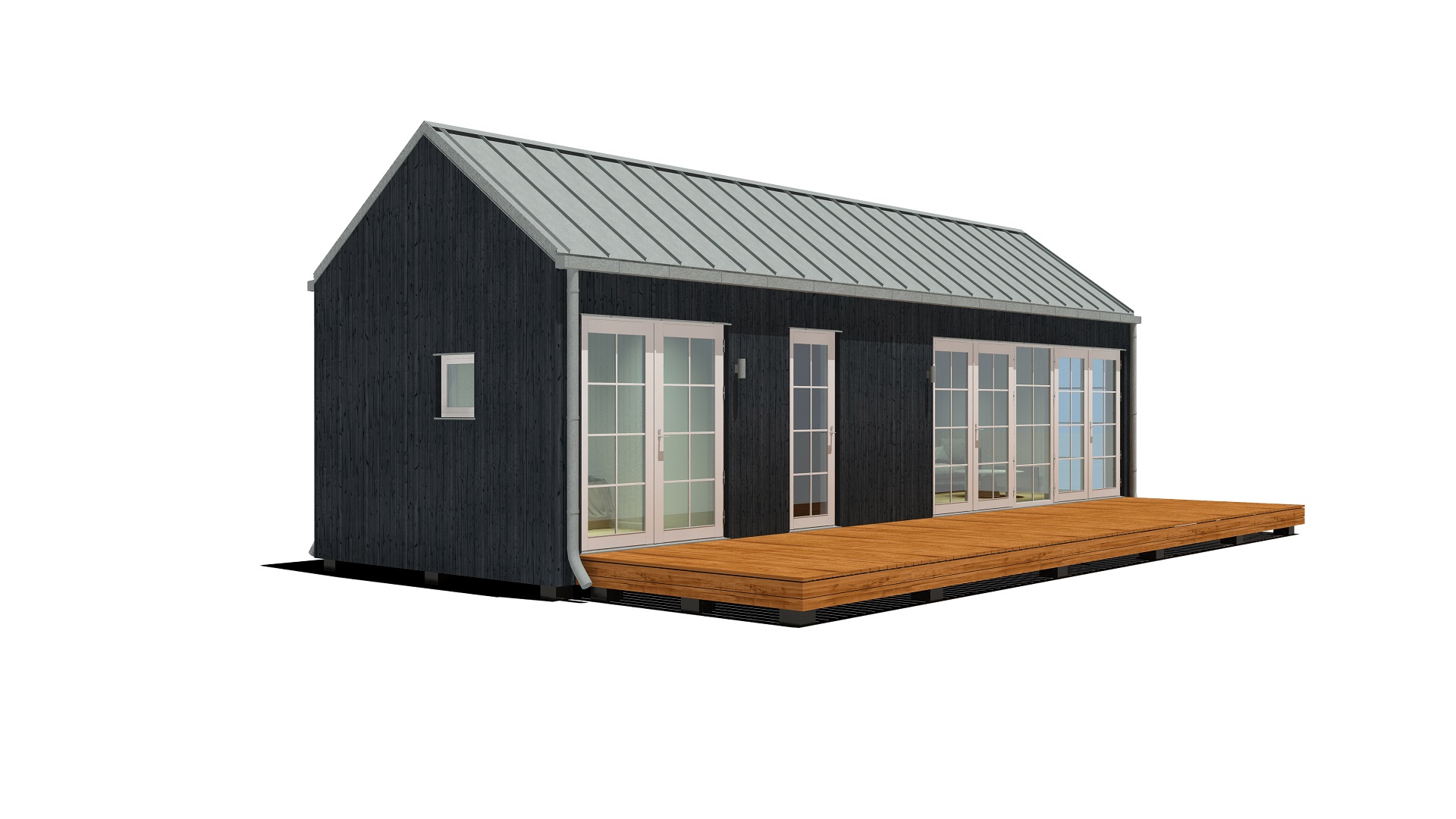 40m2_black_Classic style 1_Modular house_Baltic House Systems_1