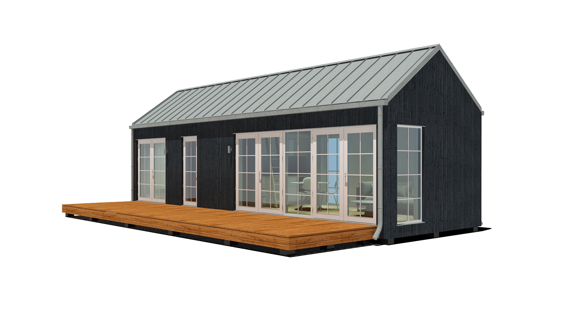 40m2_black_Classic style 1_Modular house_Baltic House Systems_2