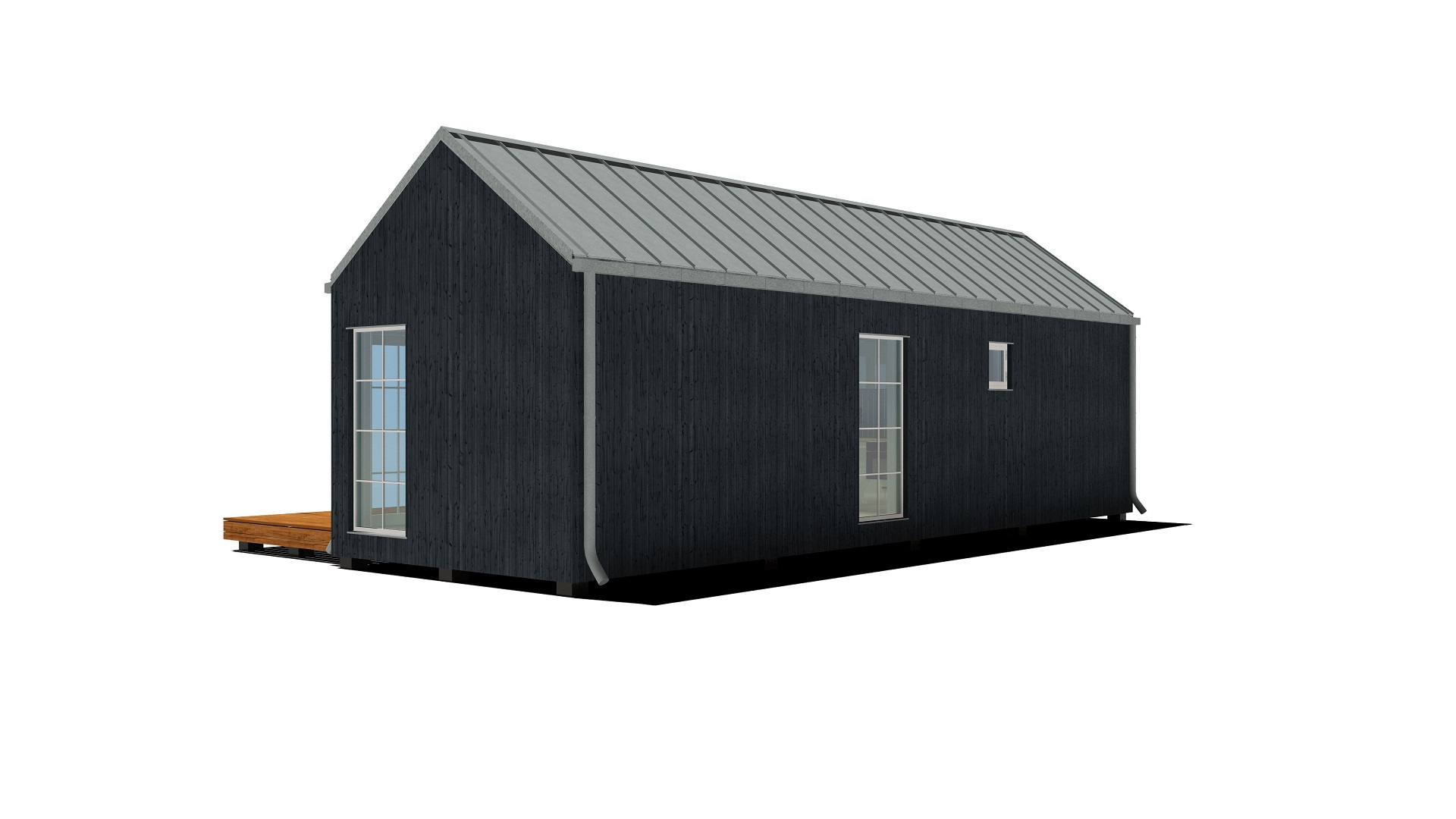 40m2_black_Classic style 1_Modular house_Baltic House Systems_3