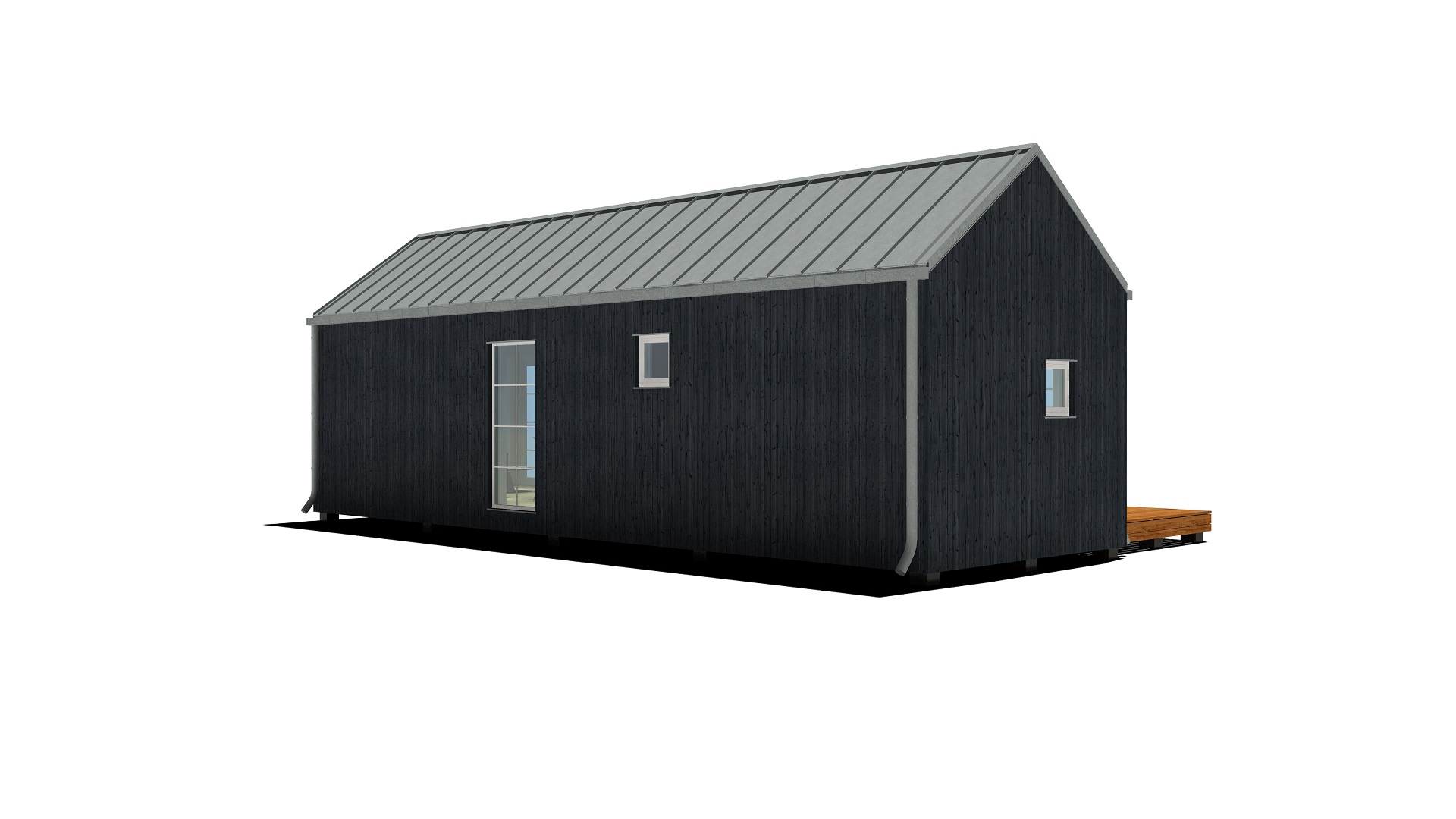 40m2_black_Classic style 1_Modular house_Baltic House Systems_4