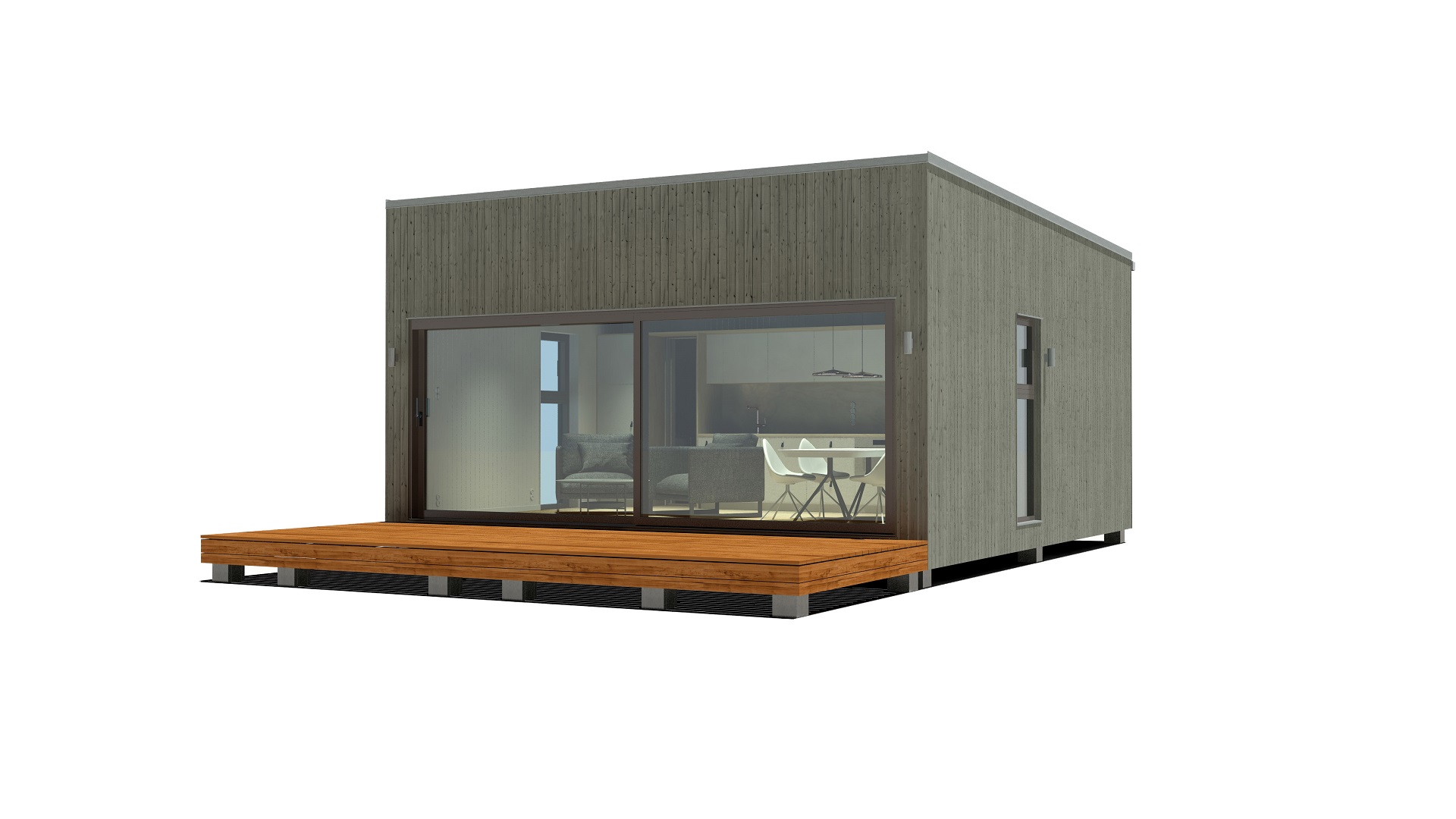 40m2_gray_Modern style 2_Modular house_Baltic House Systems_2