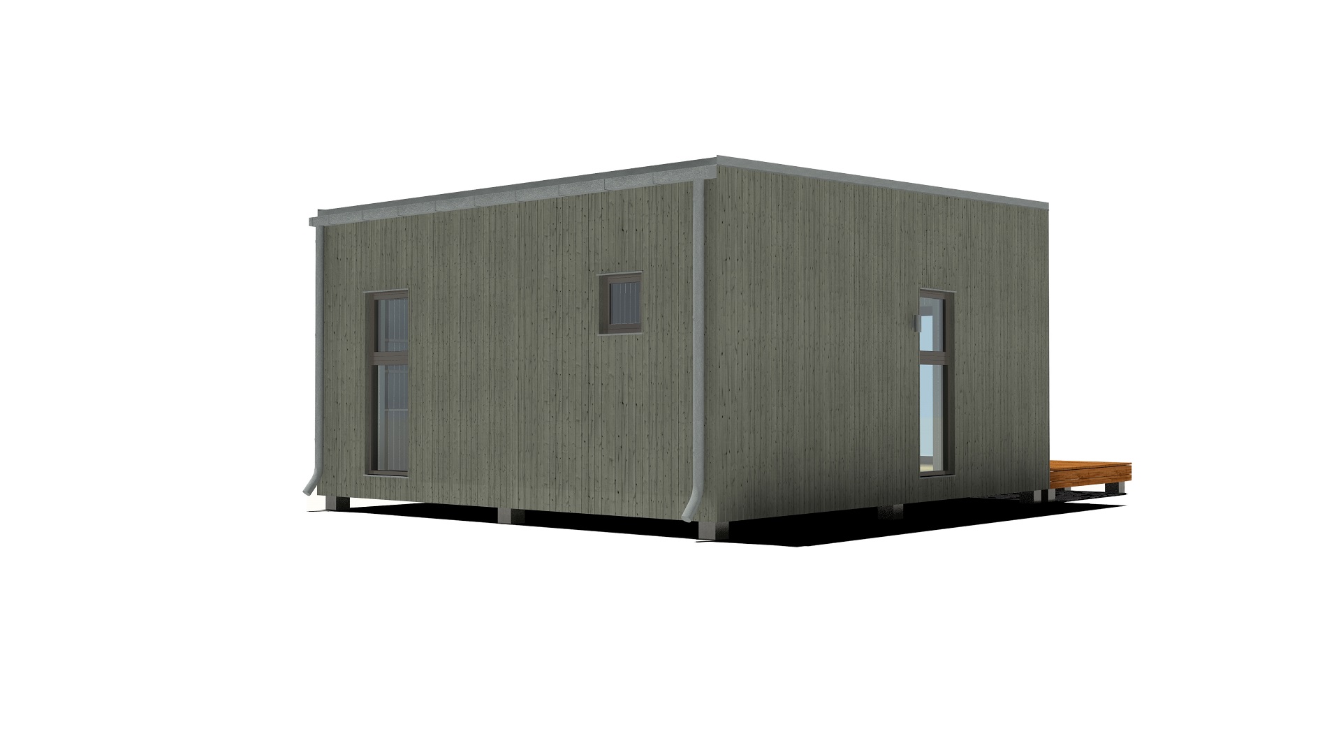 40m2_gray_Modern style 2_Modular house_Baltic House Systems_4