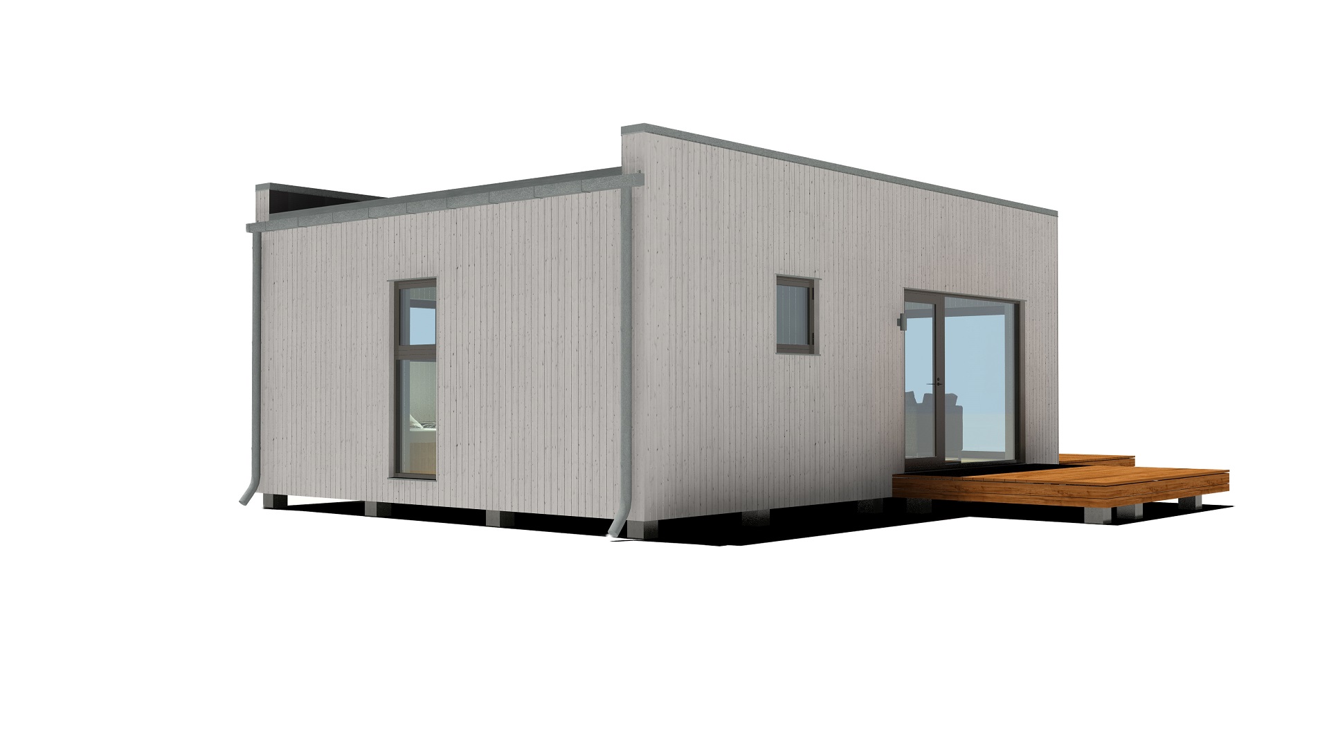 50m2_white_Modern style 2_Modular house_Baltic House Systems_4