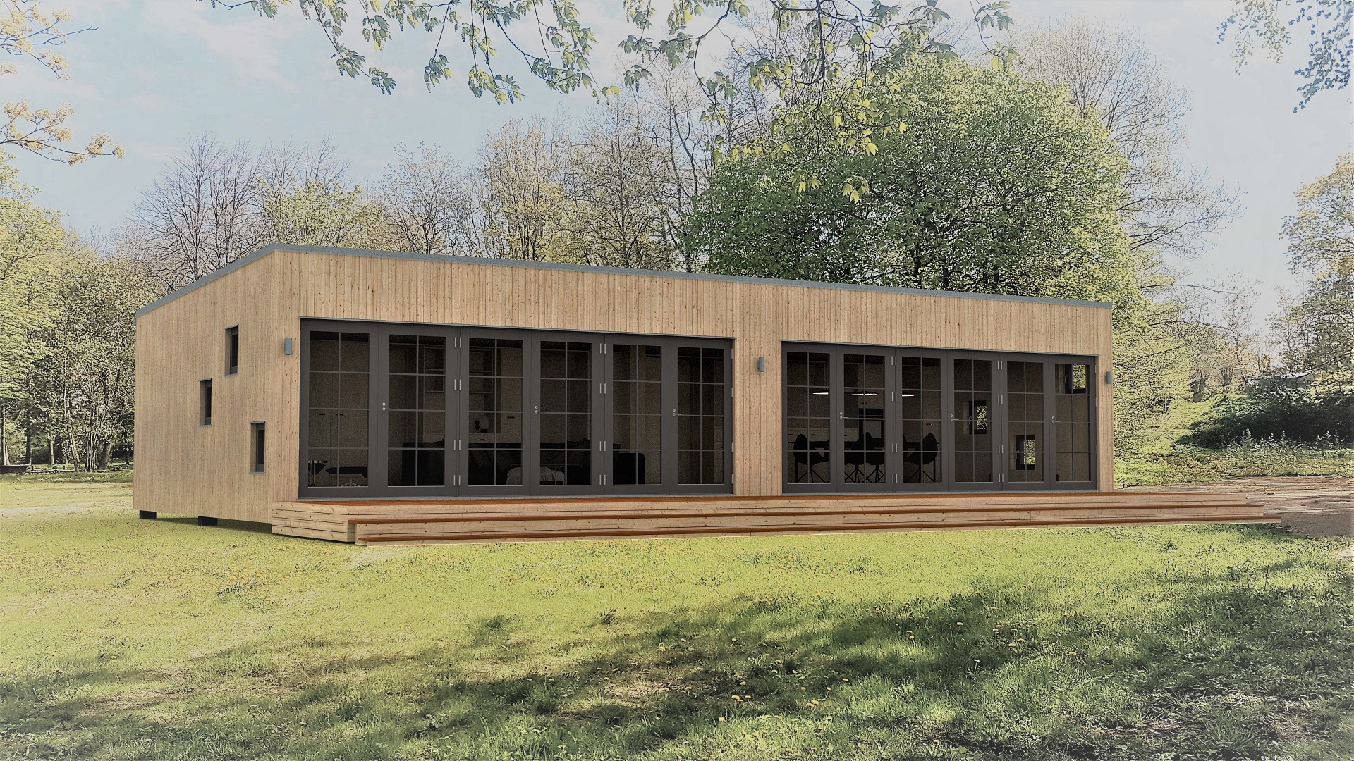 90m2_natural_Modern classic style 3_Modular house_Baltic House Systems