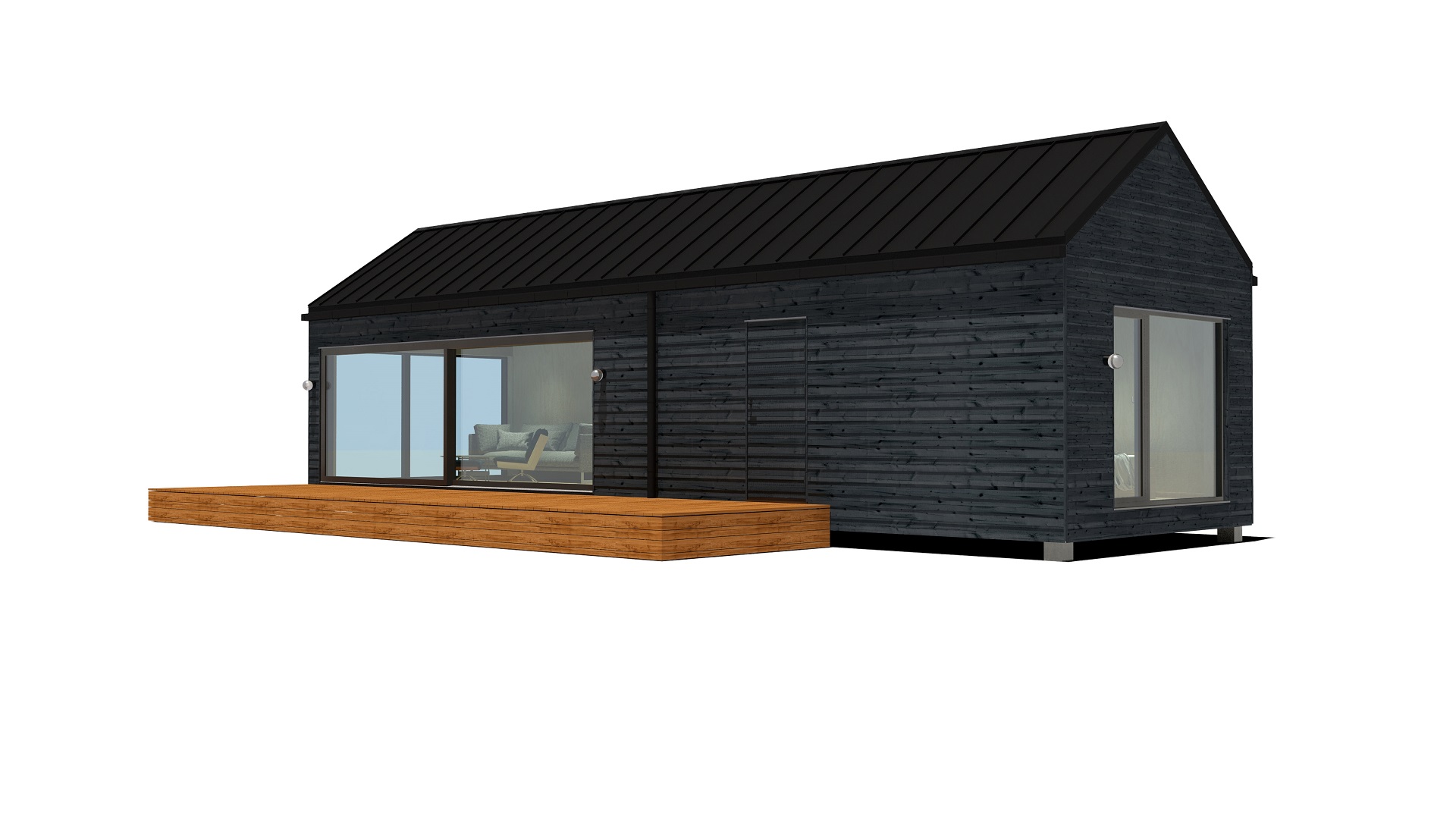 50m2_black_Modern Classic style 4_Modular house_Baltic House Systems_2