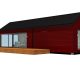 50m2_red_Modern Classic style 4_Modular house_Baltic House Systems_2