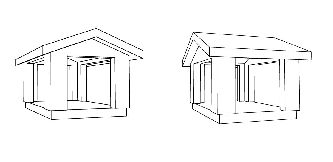 Chalet module_MINI solo_drawing_Modular houses_Baltic House Systems